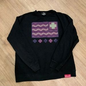 Pink Dolphin Pullover Sweater